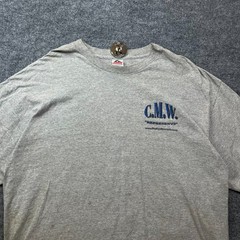 Alstyle Apparel CMW Represents T-Shirt Mens Heather Gray Cotton Short Sleeve 2XL