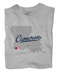 Cameron Louisiana LA T-Shirt MAP