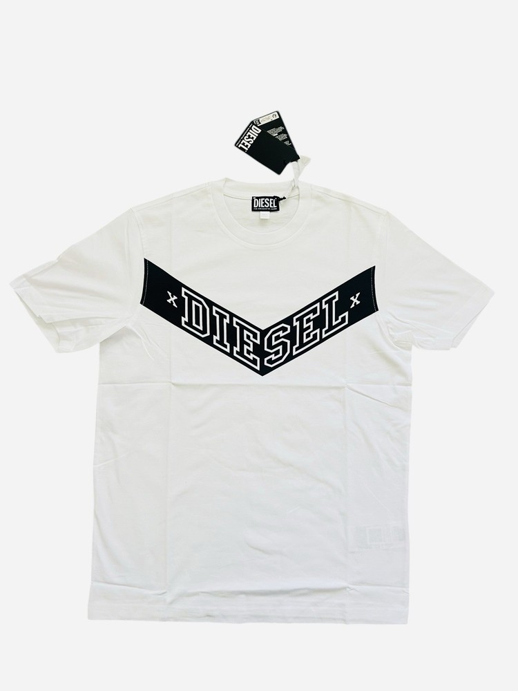 Diesel T-Just Off Logo T-Shirt NWT $80 White Size M