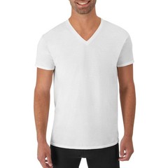 Hanes Mens Cotton, Moisturewicking Vneck Tee Undershirts, Multiple Packs And …