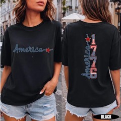 America 250 Shirt Front Back Tee | USA 1776 Spirit Patriotic T-Shirt S-5XL