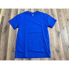 Athletic Works T-Shirt Mens Small Blue Adult Recycled Blend Short Sleeve