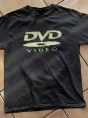 1PC Unisex DVD Video Vintage Printed Crew Neck T-Shirt Short Sleeve Casual