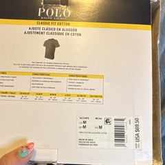Polo Ralph Lauren Men’s 5-Pack Classic Fit Crew Neck Cotton Knit T-Shirts M