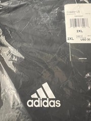 Adidas Creator LS Black White 2XL Long Sleeve Tee Shirt Athletic Apparel New