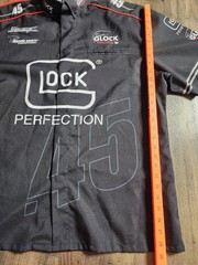 Mens XL Team Glock Perfection .45 Snap Shooting Jersey Shirt AOP