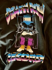 Death Row Records Men’s Black Graphic Print Short Sleeve Crew Neck T-Shirt L
