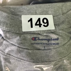 Champion Mens Long Sleeve Script Logo T-Shirt Heather Gray AJ3442 Size L