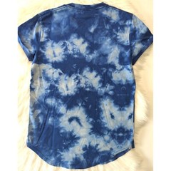 Hollister Must-Have Collection Blue Tie Dye Men’s XS NWT Curved Hem