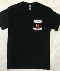 SUPPORT 16 PAGAN’S MC MOTORCYCLE CLUB EAST COAST ROCKER T SHIRT 2XL