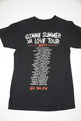 ALL TIME LOW Gimme Summer Ya Love Tour 2011 Pop Punk Tour Shirt SZ slim small