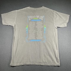 Kenny Chesney Spread The Love 2016 Tour Tee Men Large Gray Comfort Colors Shirt
