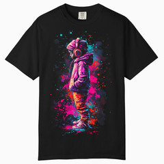 Neon Hip Hop Graphic T-Shirt, Comfort Colors T Shirt, Unisex Streetwear Tee