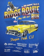 Hot Rod T Shirt Frazier Park, CA. Ridge Route Run F.M.C.C. 9th Annual 2017 3XL