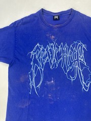 Revenge Lightning Graphic T-shirt Men XL Blue Short Sleeve
