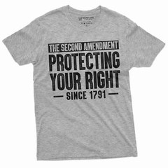 2nd Amendment protecting your rights since 1791 T-shirt second gun rights tee