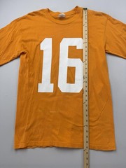 Vintage Tennessee Optimist Shirt Mens Large Orange 16 Jersey Tee Football USA