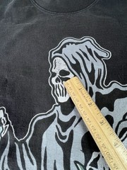 Warren Lotas Time is Precious Grim Reaper Black T Shirt XL