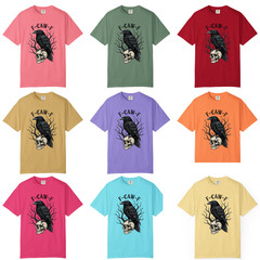 Black Crow F Caw F Skull T shirt, Comfort Colors T Shirt, Unisex Streetwear Tee