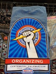 IBEW Local 48 Shirt Mens 4XL Blue Organizing Centennial Celebration