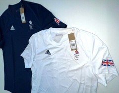 Adidas Training Shirt Team GB Tech Olympic Jersey White Blue XS S M L XL 2XL 3XL