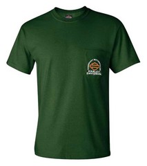Harley-Davidson Men’s Treasures Short Sleeve Cotton Chest Pocket T-Shirt, Green