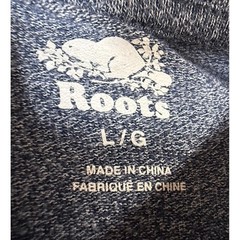 Roots Beaver T-Shirt L Blue Heather Washington DC Graphic Tee