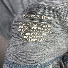REI Co-op Men’s T-Shirt Gray 3XL 100% Polyester Machine Washable