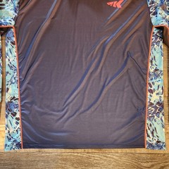 Kastking Fishing UPF Hooded Long Sleeve Fishing Shirt Mens 3XL Blue Mask Sun