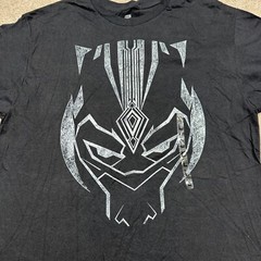 Black Panther T Shirt Mens Size L Black Short Sleeve Marvel Mad Engine Adults