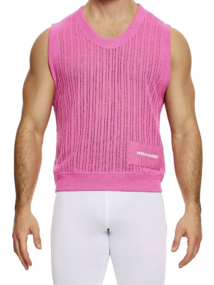 Modus Vivendi Crochet Summer Knitted Tank, Many Colours, Sleeveless, Scoop Neck