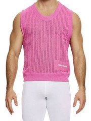 Modus Vivendi Crochet Summer Knitted Tank, Many Colours, Sleeveless, Scoop Neck
