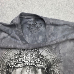 The Mountain Shirt Men Large L Gray Tie Dye Ganesha Elephant Hindu Graphic Tee