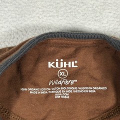 Kuhl Kommando Shirt Mens XL Brown Organic Cotton Long Sleeve Wildfibre