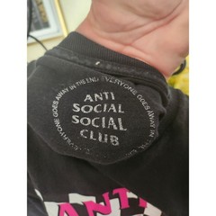 Anti Social Social Club Black Pink Checkered t-shirt