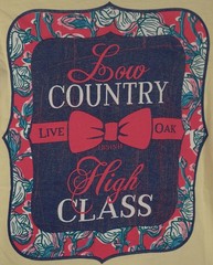 LIVE OAK BRAND T SHIRT TEE LOW COUNTRY HIGH CLASS YELLOW COMFORT COLORS SIZE S