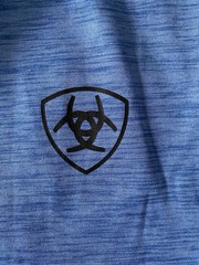 Ariat AriatTEK Charger Shirt Men’s XL Blue Long Sleeve Land Of The Free Graphic