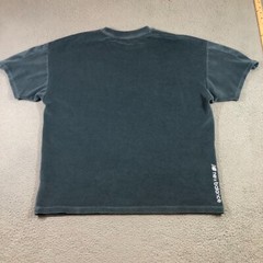 new balance corduroy T shirt mens L teal blue transitions its ok