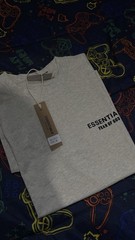 Essentials Fear of God ESSENTIALS Men’s Gray Logo Crew Neck T-Shirt Size M