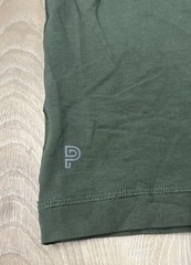 Public Rec Mens Go To V Neck Shirt Performance Stretch Pima Cotton Green Size M