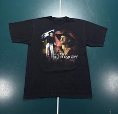 Vintage Tim McGraw T Shirt Mens Medium Black 90s Country Music Made in USA Tee