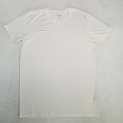 Uniqlo Heattech Men’s Large White T-Shirt Short Sleeve Crewneck Classic Casual