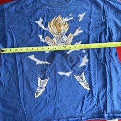 Dragon Ball Z T Shirt Mens XL Majin Vegeta Champions Blue Graphic Cartoon Anime