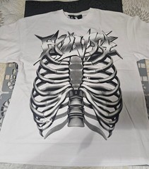 Evil Vice White Rib Cage Graphic T-Shirt Men’s XL Heavyweight Streetwear New