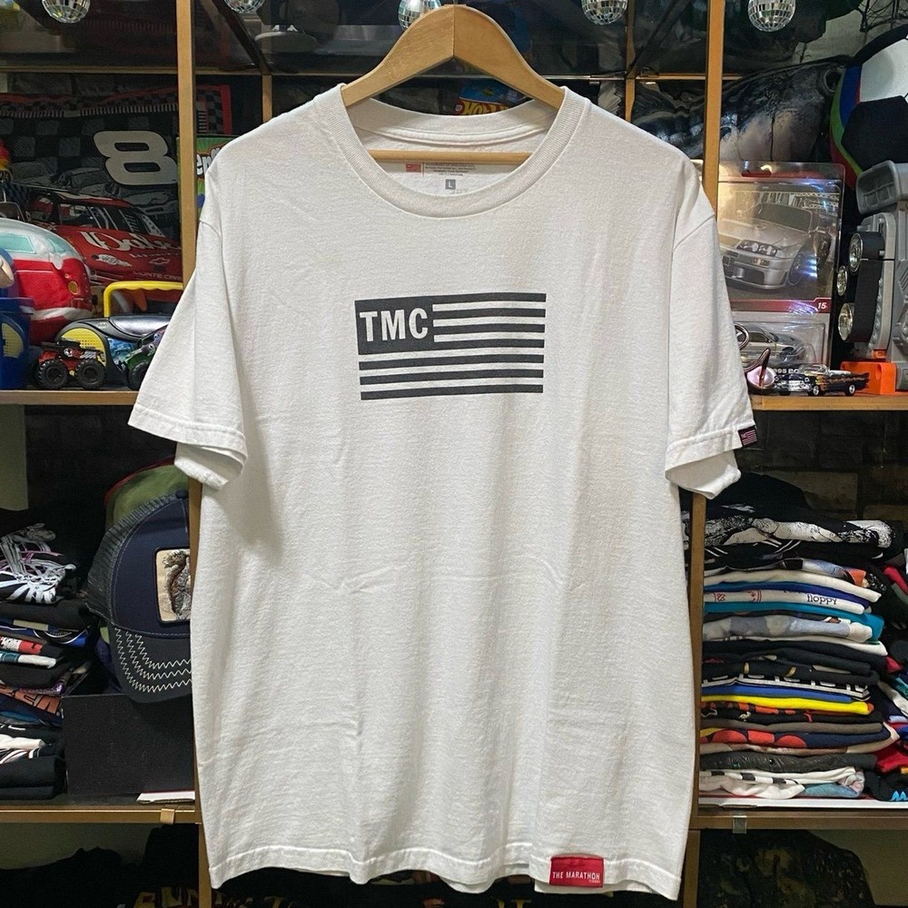 The Marathon Clothing TMC Flag White T-Shirt Nipsey Hussle Crenshaw Men’s Large