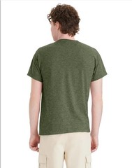 Hanes 5170 5XL EcoSmart Crewneck Short Sleeve Tee Pit to Pit 31″ Heather Green