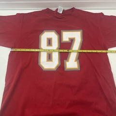 Rob Gronkowski #87 Tampa Bay Shirt Men Large Red Double Sided RN#90836 Bucs