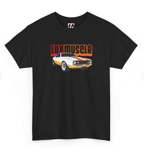 Luv Muscle vintage muscle car T-Shirt | retro Camaro graphic Tee