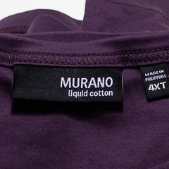 Murano T Shirt Men 4XT Dark Purple Liquid Cotton Long Sleeve Casual Soft Comfort