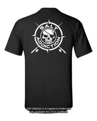 Salt Addiction t shirt short sleeve fishing saltwater apparel life pirate ocean